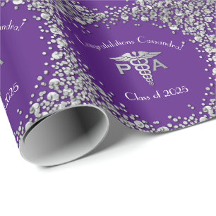 Arts Afgestudeerde Physician Assistant PA Paars Zi Cadeaupapier