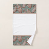 Arts and Crafts Eikenblad Badhanddoek set Bad Handdoek (Handdoek)