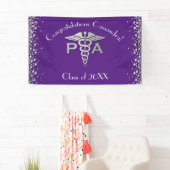 Arts Assistent PA Afstuderen Paars Zilver Spandoek (Insitu)