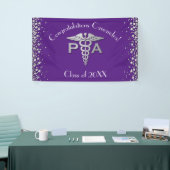 Arts Assistent PA Afstuderen Paars Zilver Spandoek (Beurs)