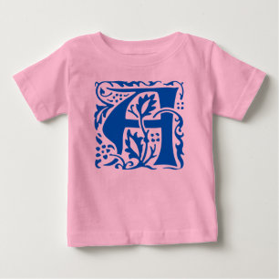 Arts Crafts Blauw William Morris Monogram