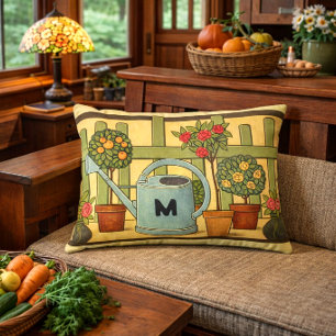 Arts & Crafts stijl tuin potplanten fries Accent Kussen