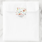 Arts & Crafts Thema Adres Sticker (Tas)