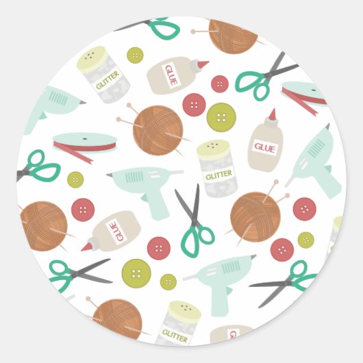 Arts & Crafts thema Envelope Seal Sticker (Voorkant)