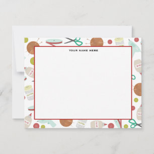 Arts & Crafts thema Platte Notecards Notitiekaartje