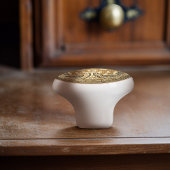 Arts & Crafts Walter Crane Ceramic Pull Knob Keramische Knop