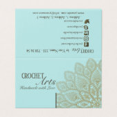 Arts de CROCHET - carte de visite (Extérieur déplié)