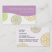 Arts et cartes de visite de métiers (Devant / Derrière)