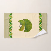 Arts et feuille géométrique de Ginkgo de métiers (Serviette à main)