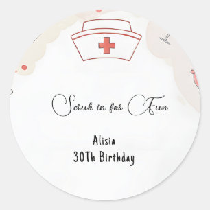 Arts Hart Geregistreerde Verpleegkundige RN 30e Ve Ronde Sticker