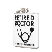 Arts in ruste met Stethoscoop en Sassy Funny Quote Heupfles (Links)