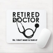 Arts in ruste met Stethoscoop en Sassy Funny Quote Muismat (Met muis)