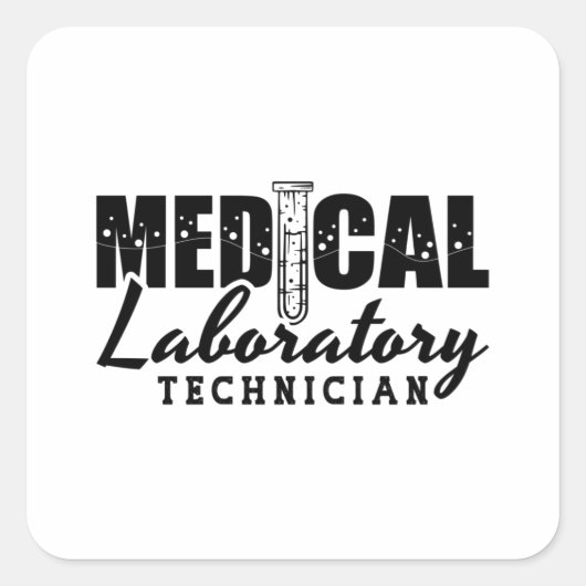 Arts Lab Tech Vierkante Sticker (Voorkant)