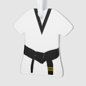 Arts martiaux 3e degré Ceinture noire Uniforme Dat (devant)