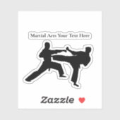 Arts Martiaux Action Thème Stickers Decal (Feuille)