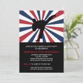 Arts martiaux Invitations de fête d'anniversaire (Debout devant)