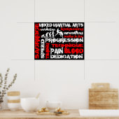 Arts martiaux mixtes - Poster des éléments de la r (Cuisine)