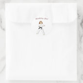 Arts martiaux Stickers Fille Anniversaire (Sac)