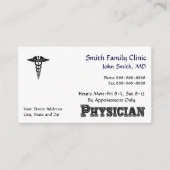 Arts Medisch Symbool Visitekaartje (Voorkant)