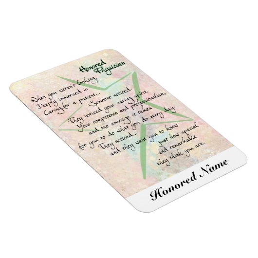 Arts (of dokter) dank je magnetron voor waardering magneet (Rechterzijde)