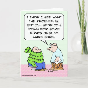 Arts röntgenfoto in slang kaart