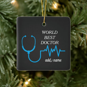 Arts Stethoscoop Practitioner Hospital Medicine Keramisch Ornament