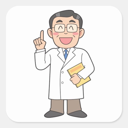 Arts Vierkante Sticker (Voorkant)