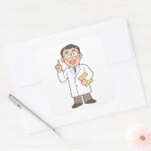 Arts Vierkante Sticker (Envelop)