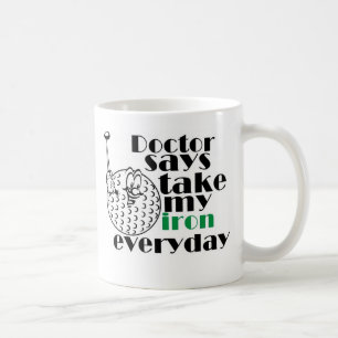 Arts zegt ijzer 3 koffiemok