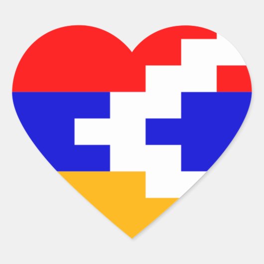 artsakh hart sticker (Voorkant)