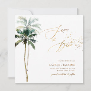 ArtsApp Chic Tropisch Paradijs Bruiloft Save The Date