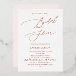 ArtsApp Elegant Calligraphy Bridal ShowerDIY Color Folie Uitnodiging