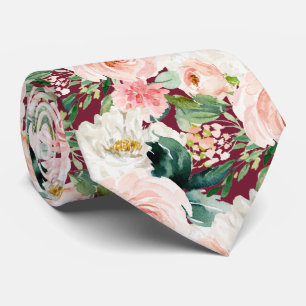 ArtsApp H2 Blush Roze Rozen Bourgondische bruiloft Stropdas
