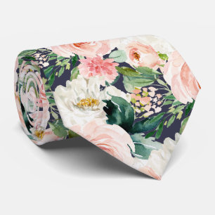 ArtsApp H2 Blush Roze Rozen DIY Navy Bruiloft Stropdas