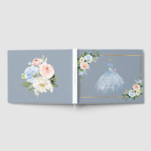 ArtsApp H2 Ombre Blush Roze Sparkling Quinceanera Gastenboek (Volledig)