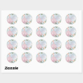 ArtsApp H2 Rozen Blush Roze Sparkling Quinceanera Ronde Sticker (Vel)