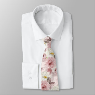 ArtsApp H2 Stof Roze Rozen Bruiloft Stropdas