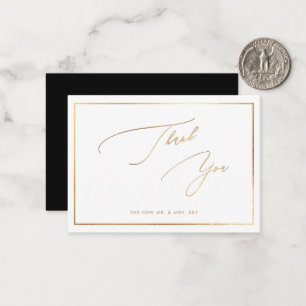 ArtsApp Nepgoud Luxe Calligrafie Bedankt Notitiekaartje