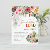 ArtsApp Tropisch Paradise Afstuderen Luau Kaart (Staand voorkant)