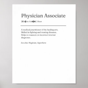 Artsen Associate Definition Funny Poster Gift