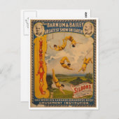 Artsen Barnum en Bailey 1896 Briefkaart (Voorkant / Achterkant)