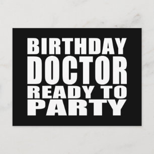 Artsen : Birthday Doctor Ready to Party Uitnodiging Briefkaart