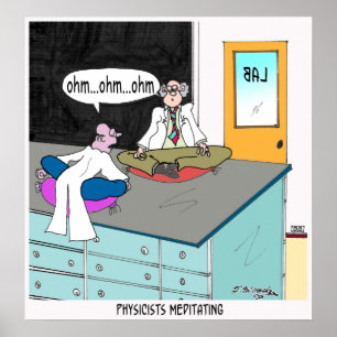 Artsen die mediteren poster