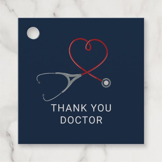 Artsen Frontline Werknemers Custom Dank U Bedankjes Labels (Voorkant)