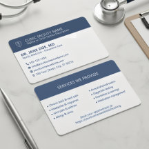 Artsen Medische Kliniek Minimalistisch Navyblauw