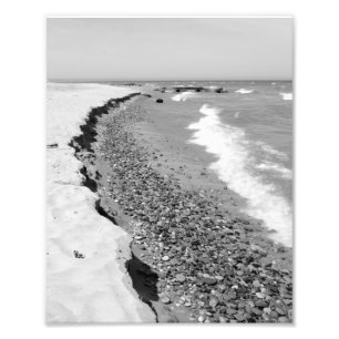 Artsen Park Beach, Lake Michigan, Milwaukee, WI Foto Afdruk