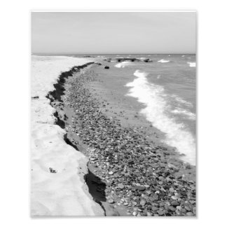 Artsen Park Beach, Lake Michigan, Milwaukee, WI Foto Afdruk