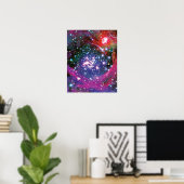Artsen Star Cluster Colorful Artist Impression Poster (Thuiskantoor)