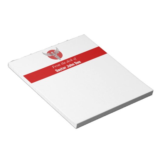 Artsen verpleegkundigen medicatie op recept notitieblok (Schuin)