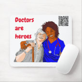 Artsen zijn helden muismat (Met muis)